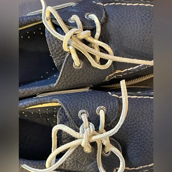 Sperry Original Navy Leather Boat Shoes - Picture 5 of 9